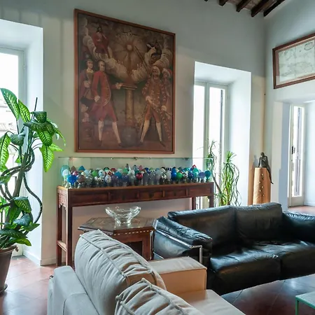 Апартаменты Elegantis Dimora Dell'architetto In Campo De' Fiori With Private Terrace Рим